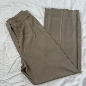H&M Women's Straight-Leg Trousers in Taupe